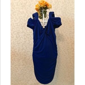 Bar III Fitted Blue Dress - Size XL